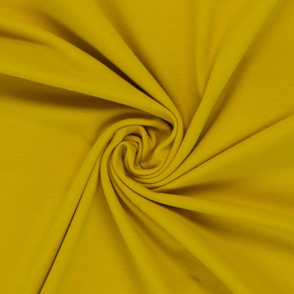 Swafing Vanessa FS26 Baumwoll Jersey Uni Senf 314